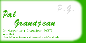 pal grandjean business card